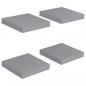 Preview: Schweberegale 4 Stk. Grau 23x23,5x3,8 cm MDF