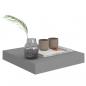 Preview: Schweberegale 4 Stk. Grau 23x23,5x3,8 cm MDF