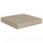 Preview: Schwebende Wandregale 2 Stk. Eichefarben 23x23,5x3,8cm MDF