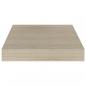 Preview: Schwebende Wandregale 2 Stk. Eichefarben 23x23,5x3,8cm MDF