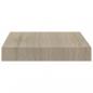 Preview: Schwebende Wandregale 2 Stk. Eichefarben 23x23,5x3,8cm MDF