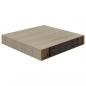 Preview: Schwebende Wandregale 2 Stk. Eichefarben 23x23,5x3,8cm MDF