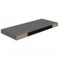 Preview: Schweberegale 2 Stk. Hochglanz-Grau 60x23,5x3,8 cm MDF