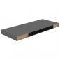 Preview: Schweberegale 4 Stk. Hochglanz-Grau 60x23,5x3,8 cm MDF