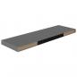 Preview: Schweberegale 2 Stk. Hochglanz-Grau 80x23,5x3,8 cm MDF