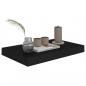 Preview: Schweberegale 2 Stk. Schwarz 40x23x3,8 cm MDF