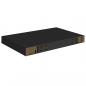 Preview: Schweberegale 2 Stk. Schwarz 40x23x3,8 cm MDF