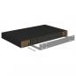 Preview: Schweberegale 4 Stk. Schwarz 40x23x3,8 cm MDF