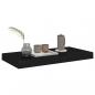 Preview: Schweberegale 2 Stk. Schwarz 50x23x3,8 cm MDF