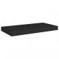 Preview: Schweberegale 2 Stk. Schwarz 50x23x3,8 cm MDF