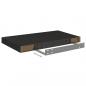 Preview: Schweberegale 2 Stk. Schwarz 50x23x3,8 cm MDF