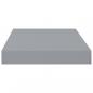 Preview: Schwebende Wandregale 2 Stk. Grau 40x23x3,8cm MDF