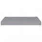 Preview: Schweberegale 2 Stk. Grau 50x23x3,8 cm MDF