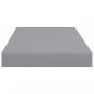 Preview: Schweberegale 2 Stk. Grau 50x23x3,8 cm MDF