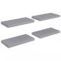 Preview: Schweberegale 4 Stk. Grau 50x23x3,8 cm MDF