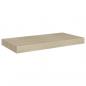 Preview: Schwebendes Wandregal Eichefarben 50x23x3,8 cm MDF