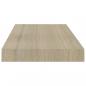 Preview: Schwebendes Wandregal Eichefarben 50x23x3,8 cm MDF