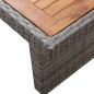 Preview: Gartentisch 240x90x74 cm Poly Rattan und Massivholz Akazie