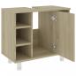 Preview: Badezimmerschrank Sonoma-Eiche 60x32x53,5 cm Holzwerkstoff