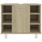 Preview: Badezimmerschrank Sonoma-Eiche 60x32x53,5 cm Holzwerkstoff