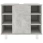 Preview: Badezimmerschrank Betongrau 60x32x53,5 cm Holzwerkstoff