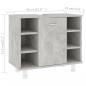 Preview: Badezimmerschrank Betongrau 60x32x53,5 cm Holzwerkstoff