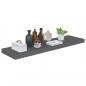 Preview: Schweberegale 2 Stk. Hochglanz-Grau 90x23,5x3,8 cm MDF