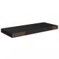 Preview: Schwebendes Wandregal Schwarz 60x23,5x3,8 cm MDF