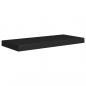 Preview: Schweberegale 2 Stk. Schwarz 60x23,5x3,8cm MDF