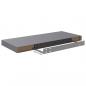 Preview: Schwebende Wandregale 2 Stk. Grau 60x23,5x3,8cm MDF