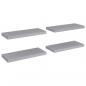 Preview: Schweberegale 4 Stk. Grau 60x23,5x3,8cm MDF