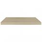 Preview: Schwebendes Wandregal Eichefarben 60x23,5x3,8 cm MDF  