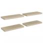 Preview: Schwebende Wandregale 4 Stk. Eichefarben 60x23,5x3,8cm MDF