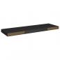 Preview: Schweberegale 2 Stk. Schwarz 80x23,5x3,8 cm MDF