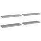 Preview: Schweberegale 4 Stk. Grau 80x23,5x3,8 cm MDF