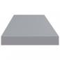 Preview: Schweberegale 4 Stk. Grau 80x23,5x3,8 cm MDF