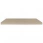 Preview: Schweberegale 2 Stk. Eiche-Optik 80x23,5x3,8 cm MDF