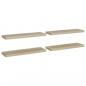 Preview: Schweberegale 4 Stk. Eiche-Optik 80x23,5x3,8 cm MDF