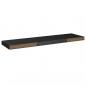 Preview: Schweberegale 2 Stk. Schwarz 90x23,5x3,8 cm MDF