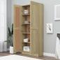 Preview: Bücherschrank Sonoma-Eiche 82,5x30,5x185,5 cm Holzwerkstoff