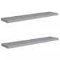 Preview: Schwebende Wandregale 2 Stk. Grau 120x23,5x3,8 cm MDF