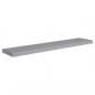 Preview: Schwebende Wandregale 2 Stk. Grau 120x23,5x3,8 cm MDF