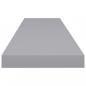 Preview: Schwebende Wandregale 2 Stk. Grau 120x23,5x3,8 cm MDF