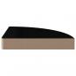 Preview: Eck-Schweberegale 2 Stk. Hochglanz-Schwarz 25x25x3,8 cm MDF