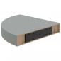 Preview: Eck-Schweberegale 2 Stk. Grau 25x25x3,8 cm MDF