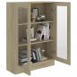 Preview: Vitrinenschrank Sonoma-Eiche 82,5x30,5x115 cm Holzwerkstoff