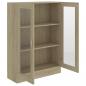 Preview: Vitrinenschrank Sonoma-Eiche 82,5x30,5x115 cm Holzwerkstoff