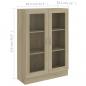 Preview: Vitrinenschrank Sonoma-Eiche 82,5x30,5x115 cm Holzwerkstoff