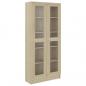 Preview: Vitrinenschrank Sonoma-Eiche 82,5x30,5x185,5 cm Holzwerkstoff