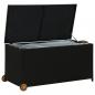 Preview: Garten-Auflagenbox Schwarz 120x65x61 cm Poly Rattan